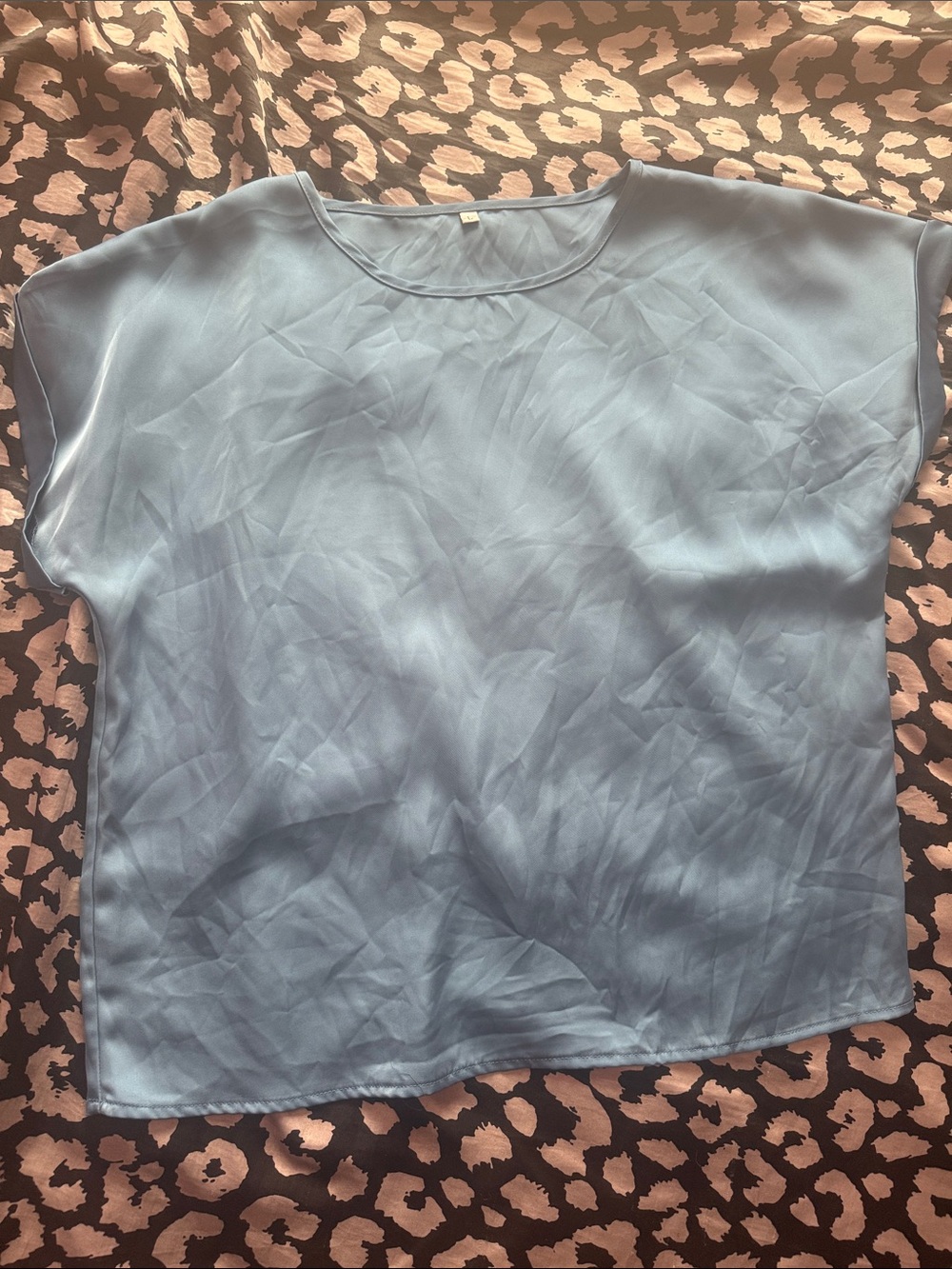 Light Blue Women's Satin Tee